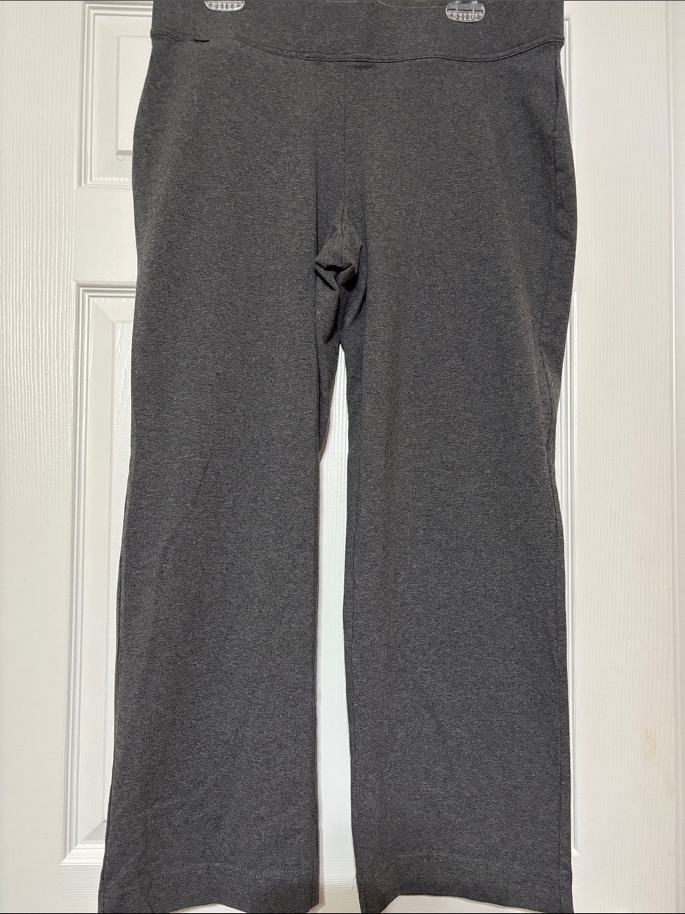 Lands' End Gray Wide-Leg Knit Pants